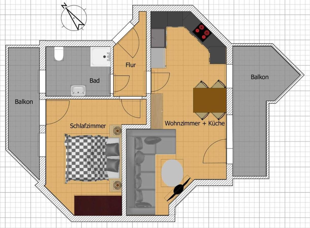 Duenenresidenz Bansin Apartment เฮริงสดอร์ฟ ภายนอก รูปภาพ